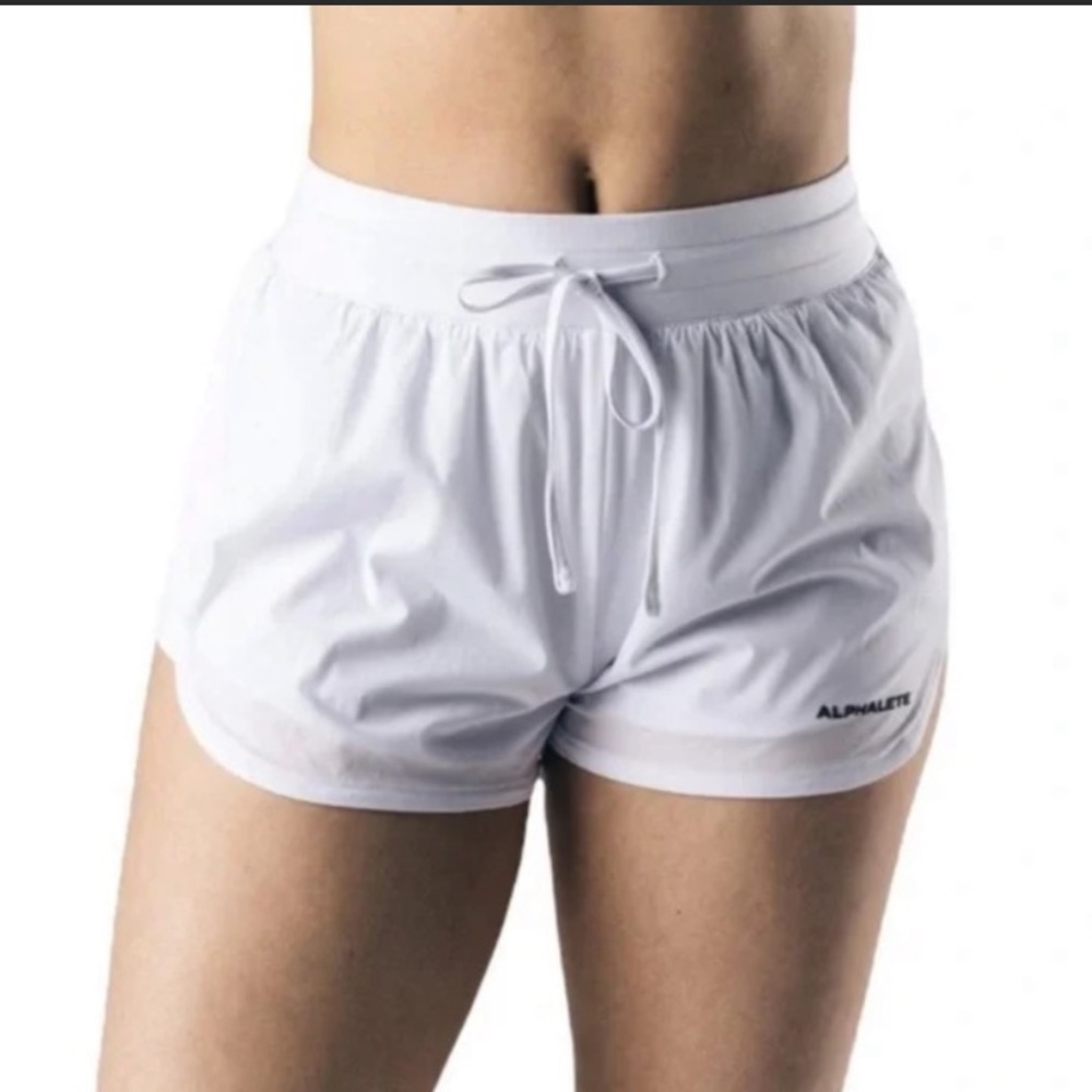 White Alphalete Active Shorts